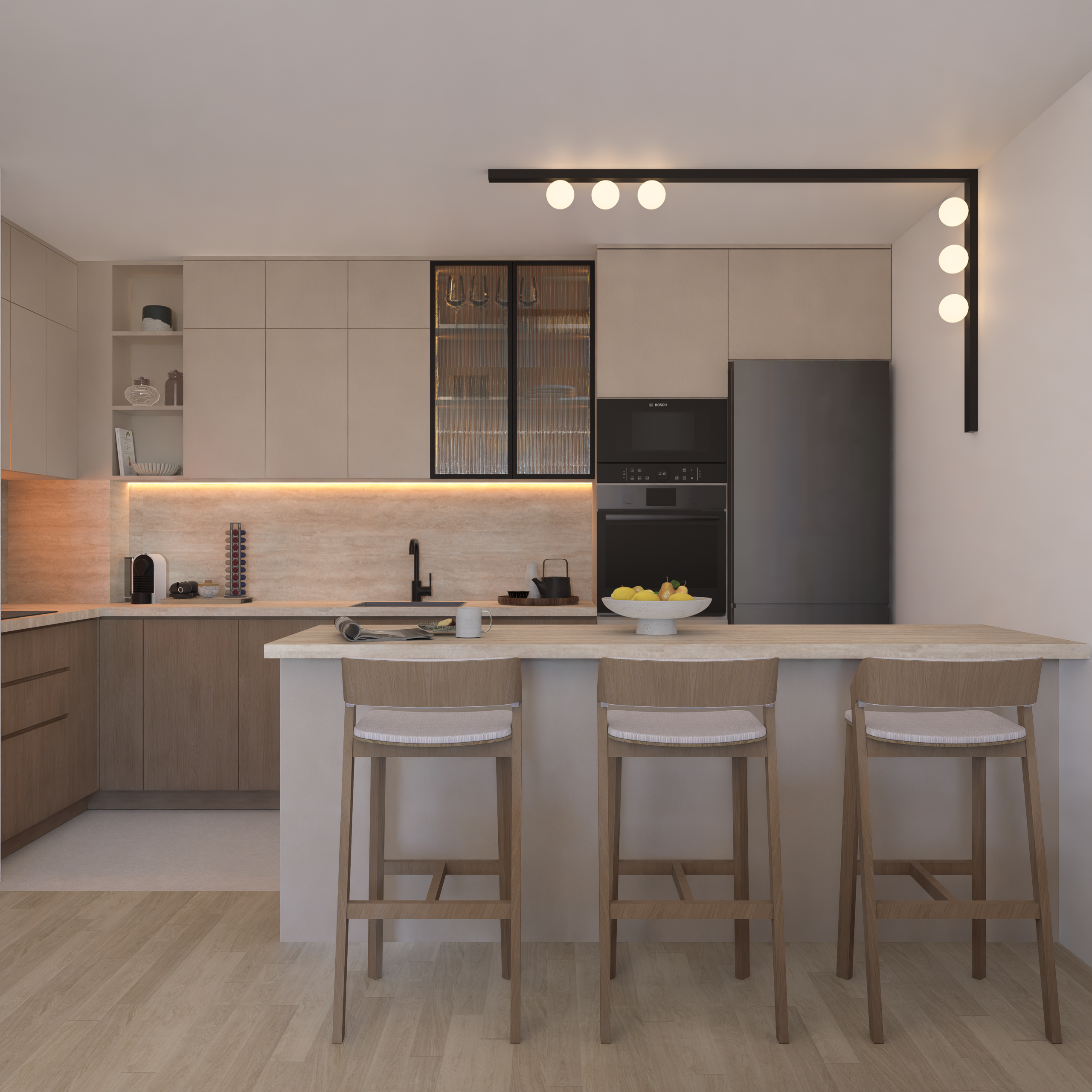 Oblo Studio, kuhinja